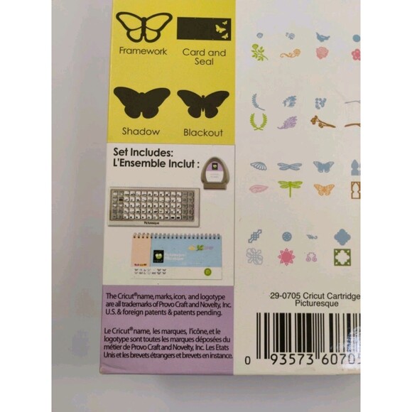 Cricut Picturesque Shapes Cartridge Provo Craft 2009 - Picture 3 of 16